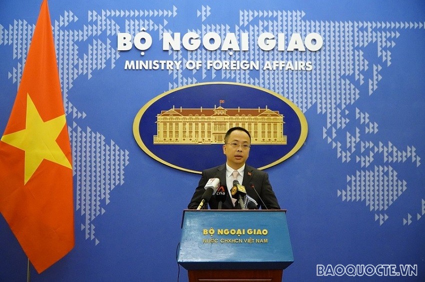 Phó Phát ngôn Bộ Ngoại giao Đoàn Khắc Việt. (Ảnh: Việt Nguyễn)