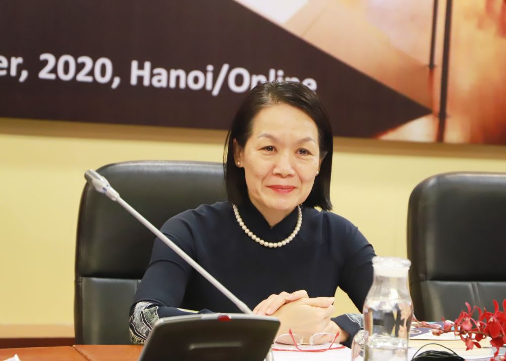 (11.22) Phó Chủ tịch VWU, Tiến sỹ Bùi Thị Hòa phát biểu tại sự kiện. (Nguồn: Phụ nữ Việt Nam) (11.22) Phó Chủ tịch VWU, Tiến sỹ Bùi Thị Hòa phát biểu tại sự kiện. (Nguồn: Phụ nữ Việt Nam)