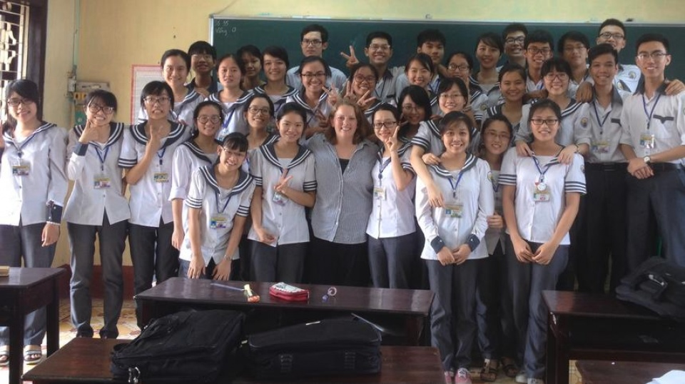 Cô gái Mỹ thích sống ở Hà Nội