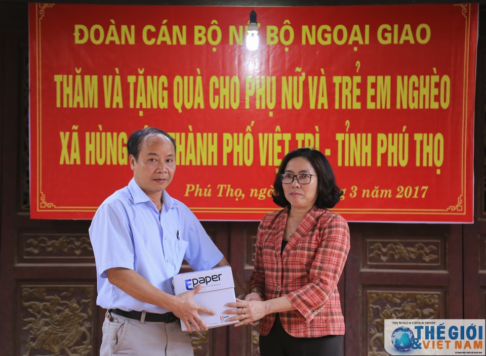 doan nu cong bo ngoai giao vieng vua hung lam tu thien o viet tri