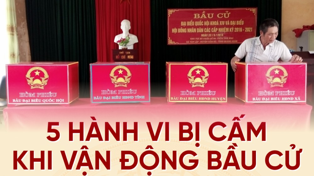 5 hành vi bị cấm khi vận động bầu cử