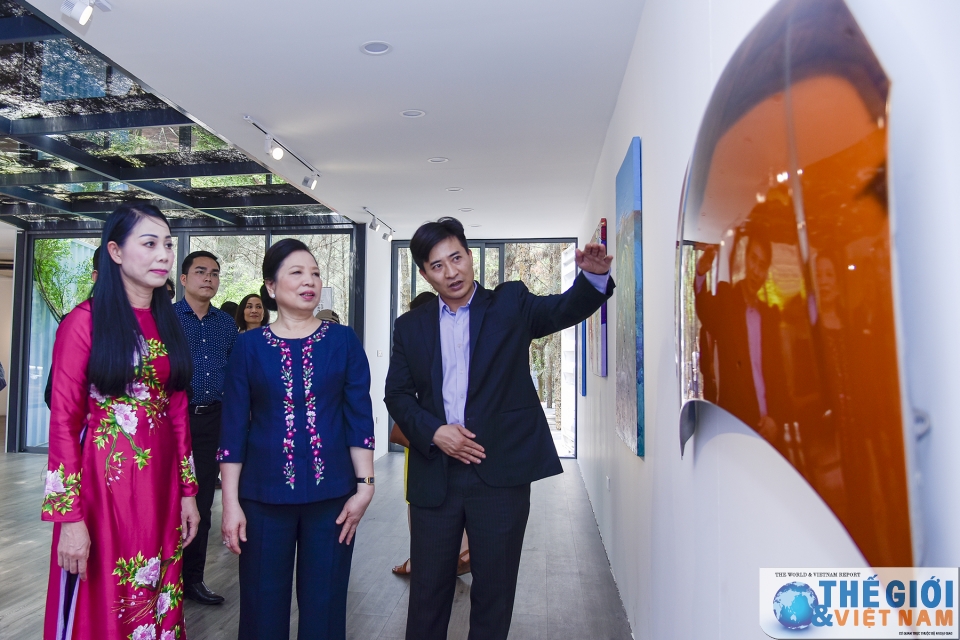 cac nu nha ngoai giao quoc te tham quan vinh phuc