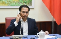 thu truong ngoai giao dang minh khoi trao tien quyen gop cua kieu bao ung ho phong chong covid 19