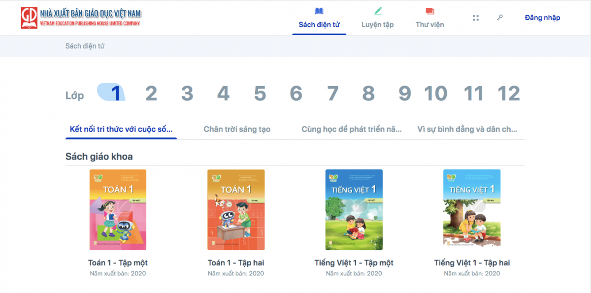 Chuyển đổi số: Lối đi tương lai cho ngành xuất bản Sách Giáo khoa điện tử từ lớp 1 tới lớp 12 của NXB Giáo dục được đăng tải trên trang Hành trang số