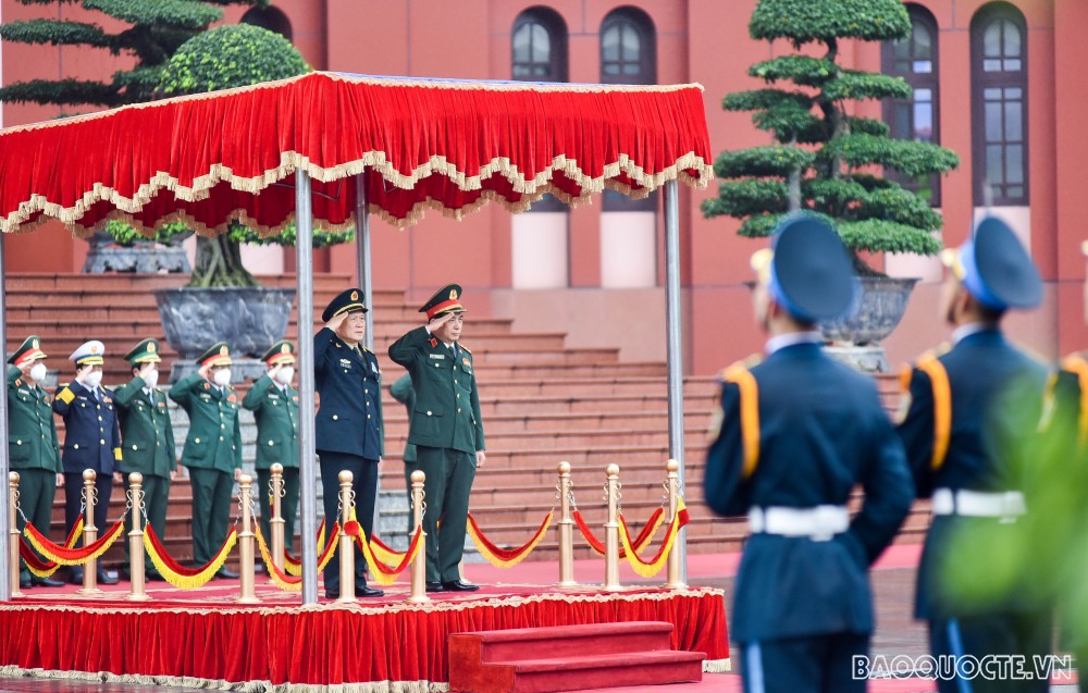 Lễ đón Bộ trưởng Quốc phòng Trung Quốc Lễ đón Bộ trưởng Quốc phòng Trung Quốc