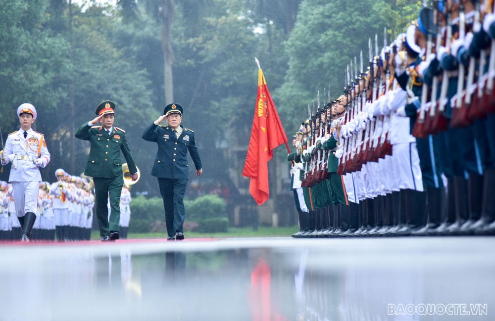 Lễ đón Bộ trưởng Quốc phòng Trung Quốc Lễ đón Bộ trưởng Quốc phòng Trung Quốc