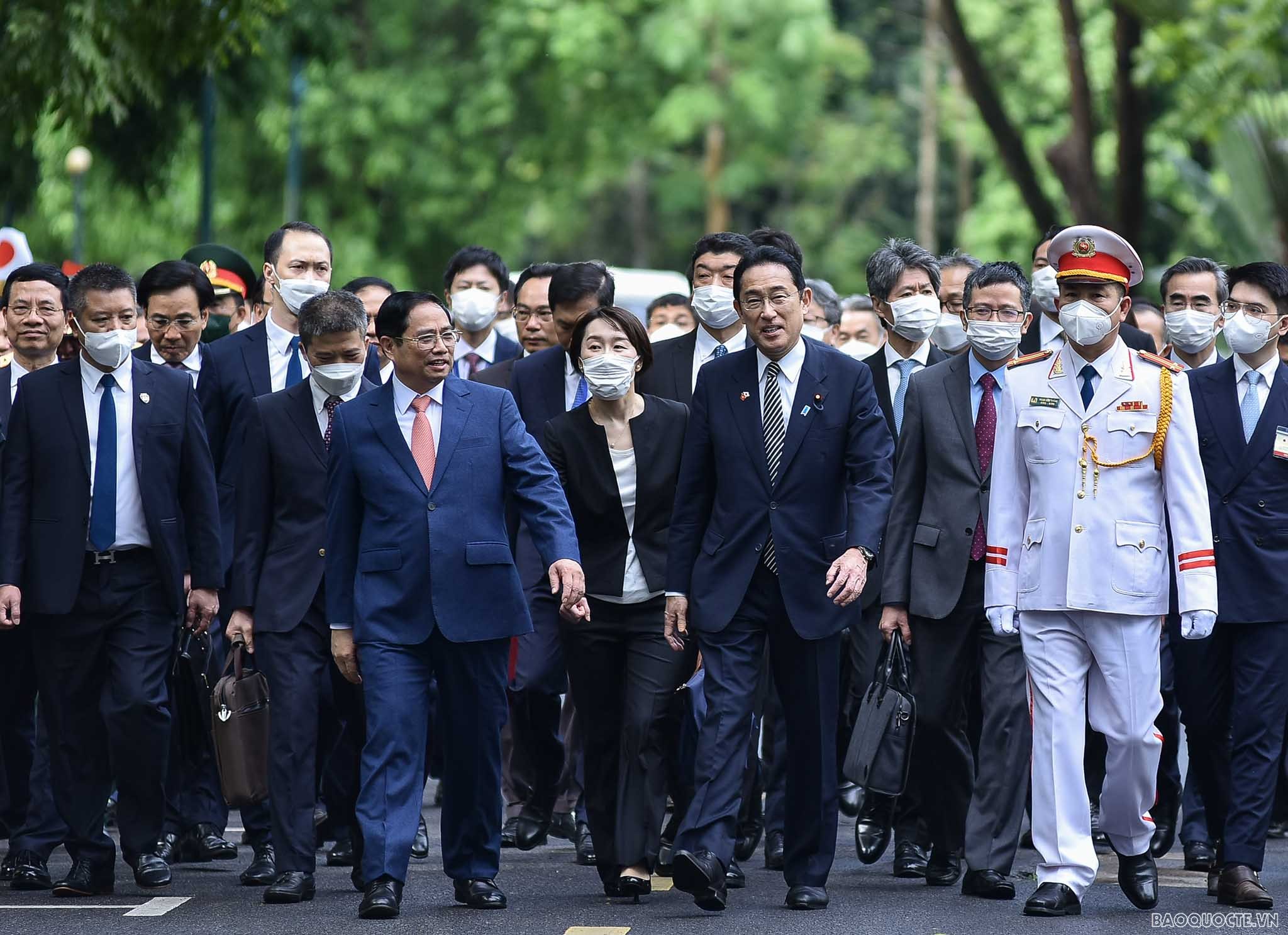 Lễ đón chính thức Thủ tướng Nhật Bản Kishida Fumio tại Phủ Chủ tịch