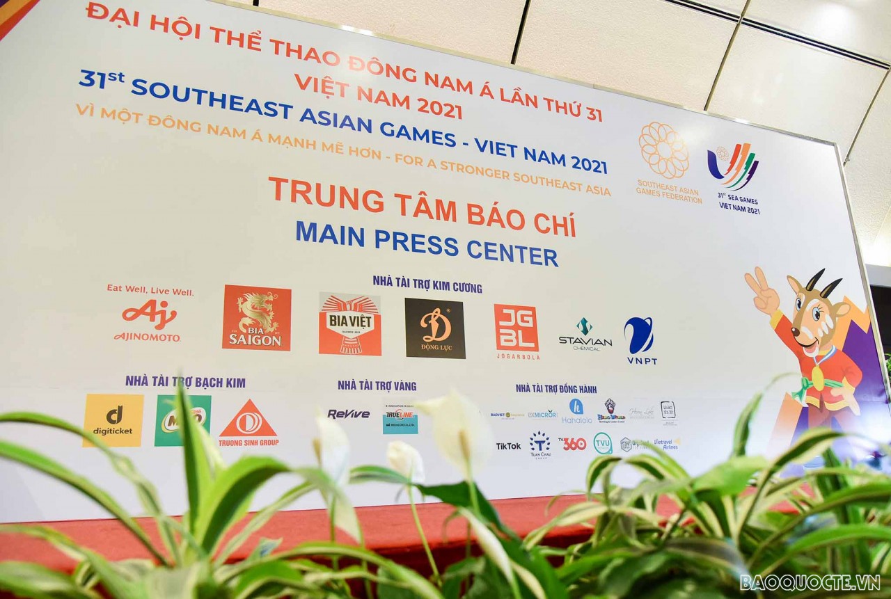 Bên trong trung tâm báo chí SEA Games 31. (Ảnh: Nguyễn Hồng) Bên trong trung tâm báo chí SEA Games 31. (Ảnh: Nguyễn Hồng)