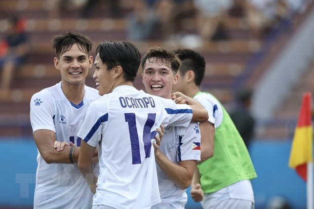 U23 Philippines cũng có khởi đầu SEA Games 31 ấn tượng. (Ảnh: Minh Quyết/TTXVN)