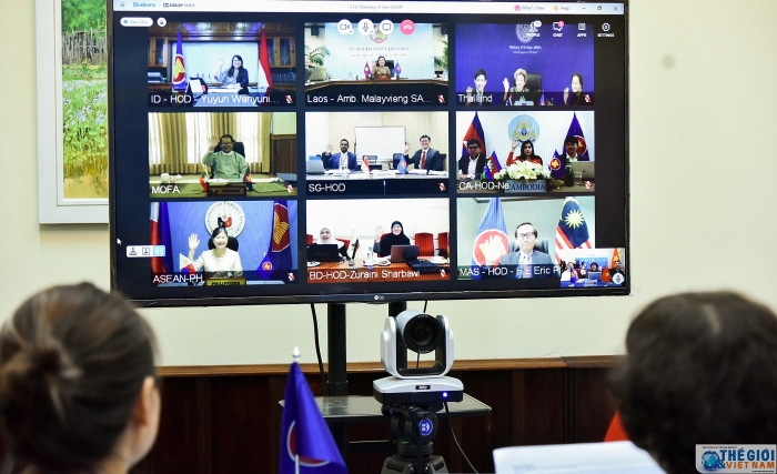 Khai mạc cuộc họp lần thứ 31 của Uỷ ban liên Chính phủ ASEAN về Nhân quyền theo hình thức trực tuyến khai mac cuoc hop lan thu 31 cua uy ban lien chinh phu asean ve nhan quyen theo hinh thuc truc tuyen