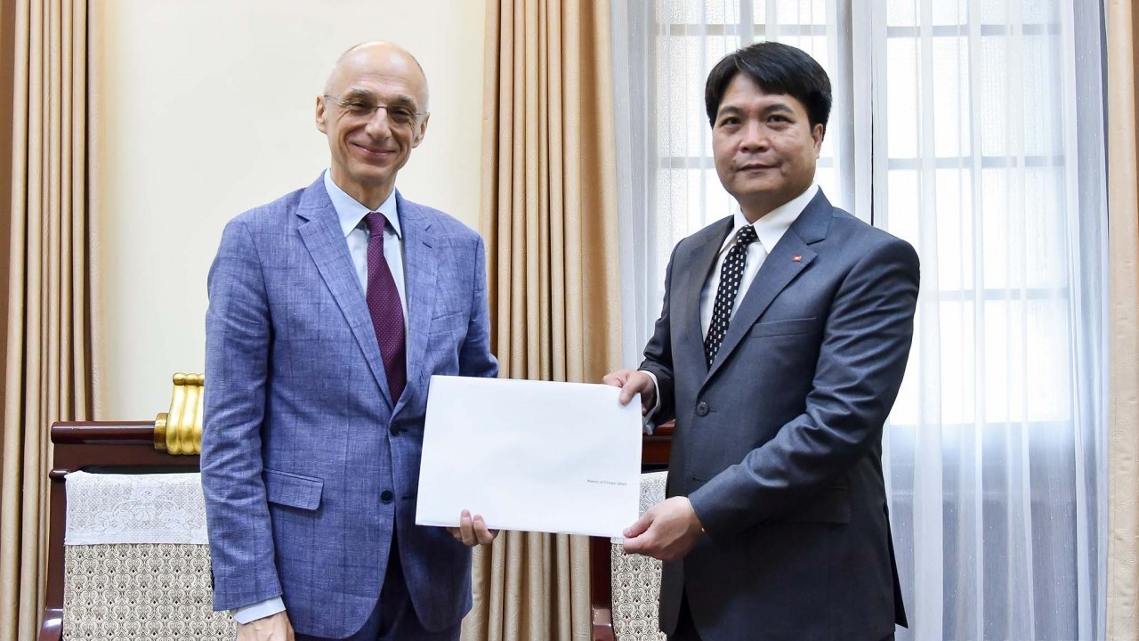 Tiếp nhận bản sao Thư ủy nhiệm bổ nhiệm Đại sứ Croatia tại Việt Nam