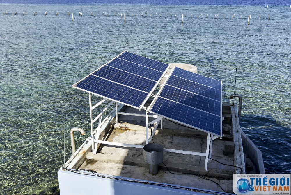 Ấn tượng hệ thống năng lượng mặt trời, gió từ quần đảo Trường Sa an tuong he thong nang luong mat troi gio tu quan dao truong sa