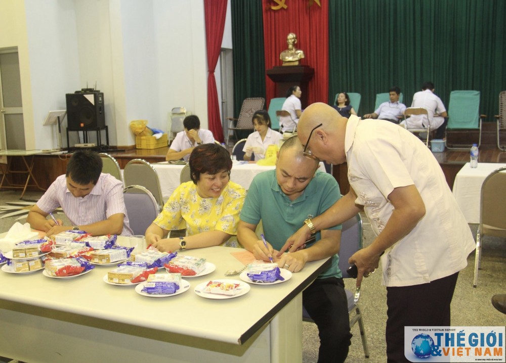 doan thanh nien cuc phuc vu ngoai giao doan to chuc hien mau thien nguyen