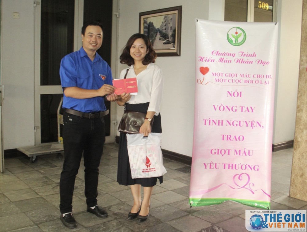 doan thanh nien cuc phuc vu ngoai giao doan to chuc hien mau thien nguyen