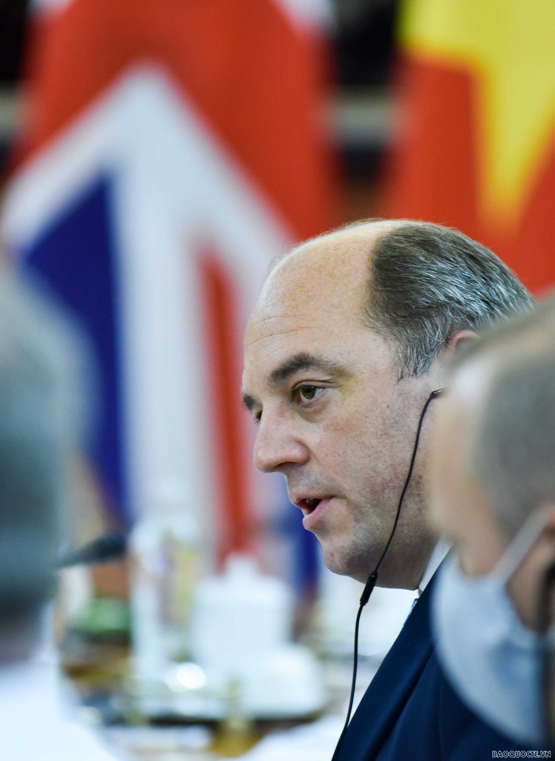 Lễ đón chính thức Bộ trưởng Quốc phòng Anh thăm chính thức Lễ đón chính thức Bộ trưởng Quốc phòng Anh thăm chính thức