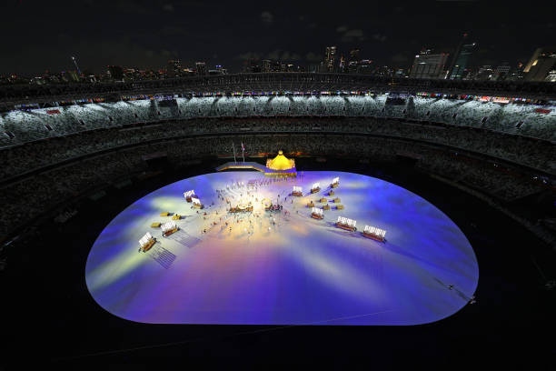 Những hình ảnh tuyệt đẹp của lễ khai mạc Olympic Tokyo 2020 Hình ảnh đoàn thể thao Việt Nam tại lễ khai mạc Olympic Tokyo 2020