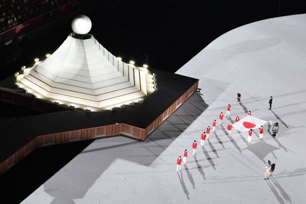 Những hình ảnh tuyệt đẹp của lễ khai mạc Olympic Tokyo 2020 Hình ảnh đoàn thể thao Việt Nam tại lễ khai mạc Olympic Tokyo 2020