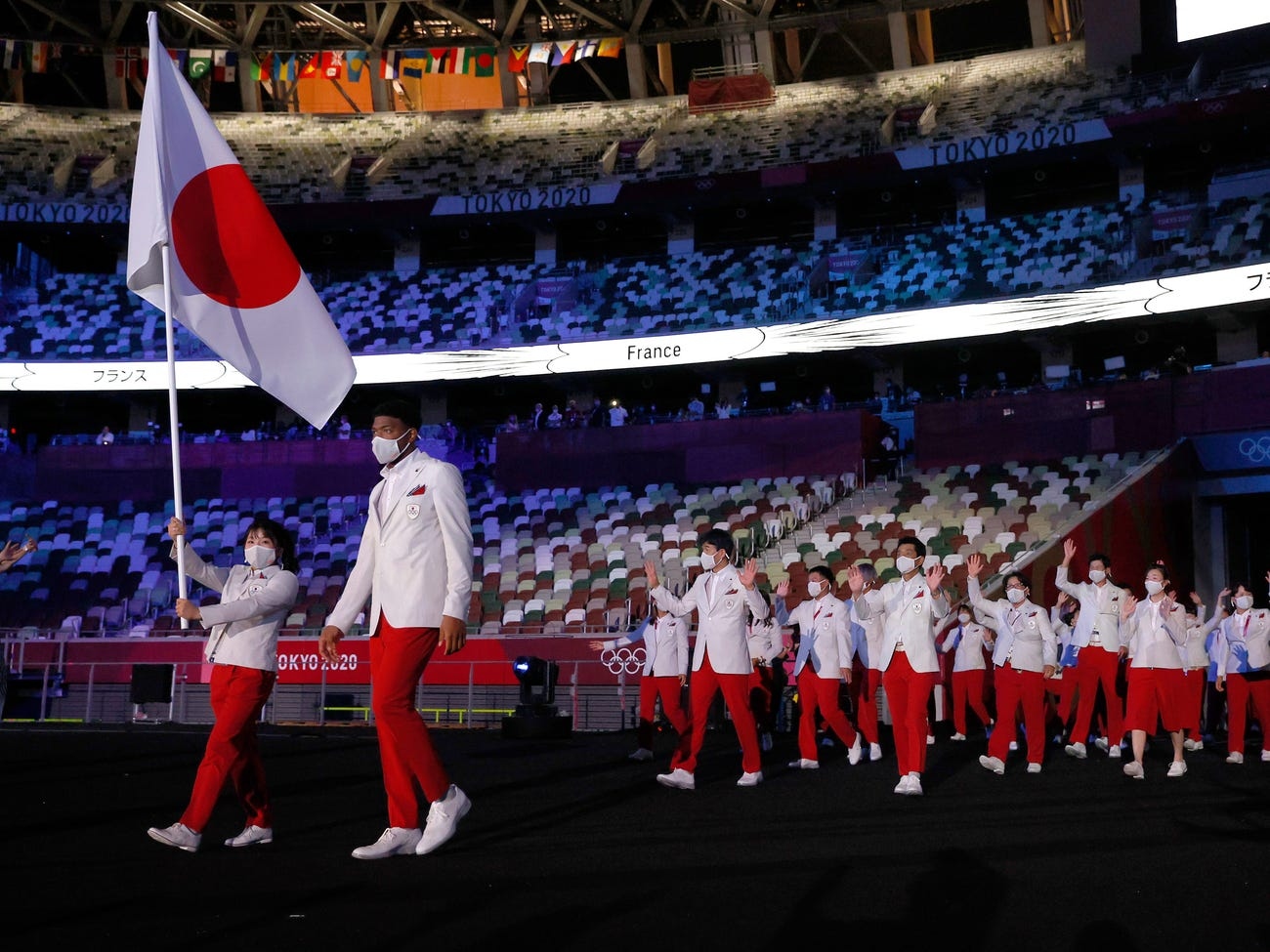 Những  hình ảnh ấn tượng tại lễ khai mạc Olympic Tokyo 2020