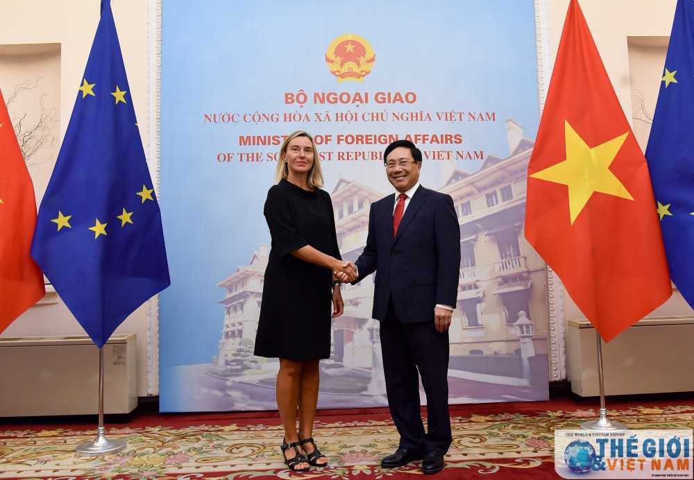 Phó Thủ tướng Phạm Bình Minh đón, hội đàm với Đại diện cấp cao EU Federica Mogherini pho-thu-tuong-pham-binh-minh-don-hoi-dam-voi-dai-dien-cap-cao-eu-federica-mogherini-1