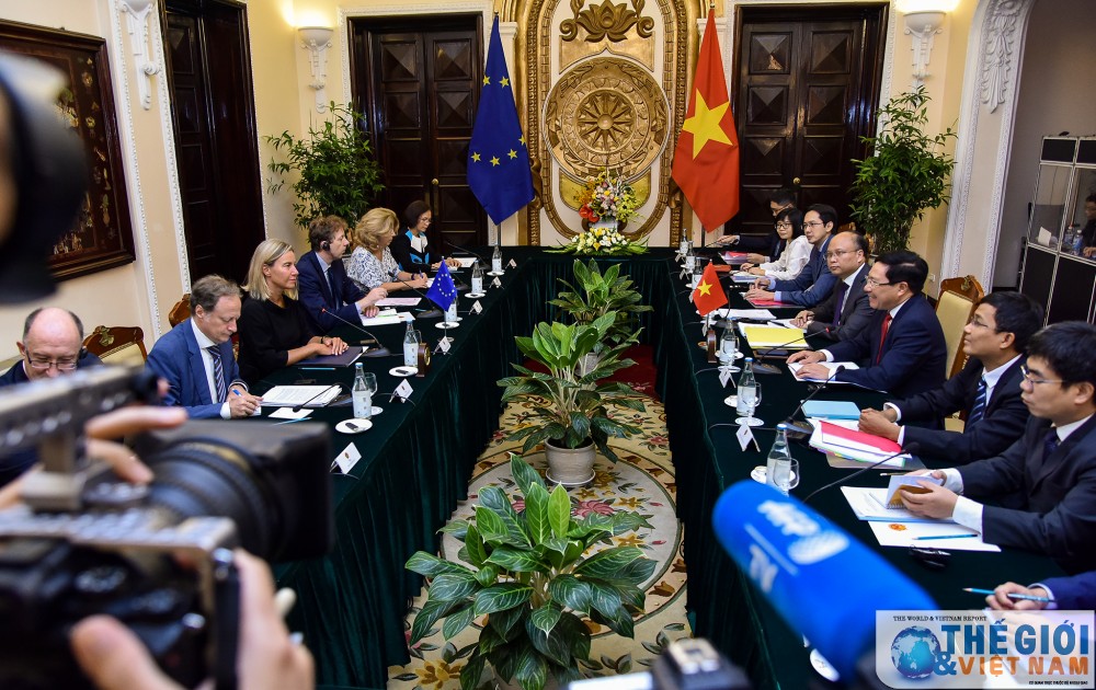 pho thu tuong pham binh minh don hoi dam voi dai dien cap cao eu federica mogherini