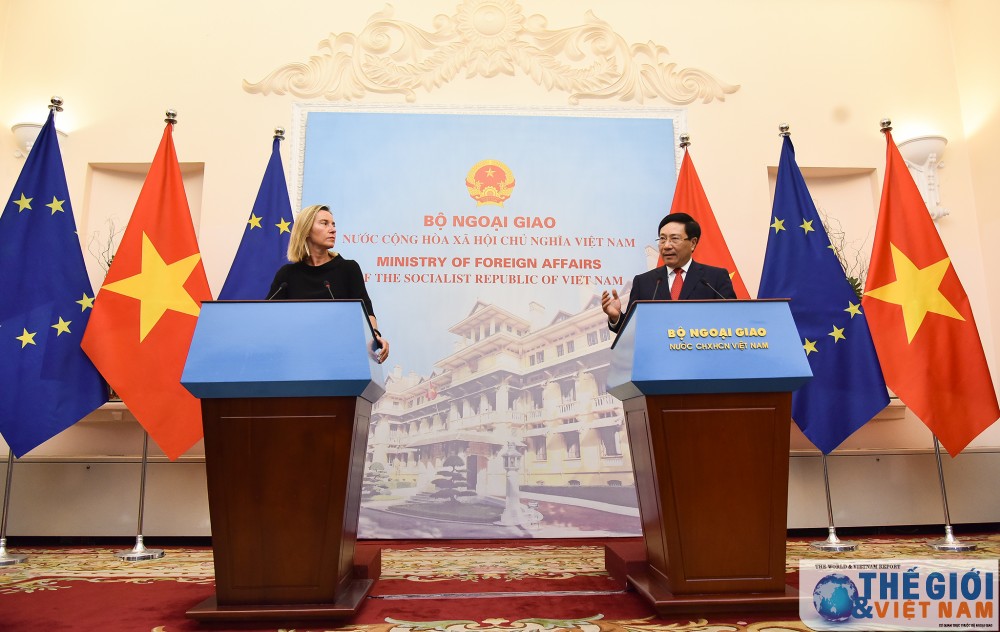 pho thu tuong pham binh minh don hoi dam voi dai dien cap cao eu federica mogherini