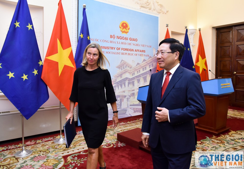 pho thu tuong pham binh minh don hoi dam voi dai dien cap cao eu federica mogherini