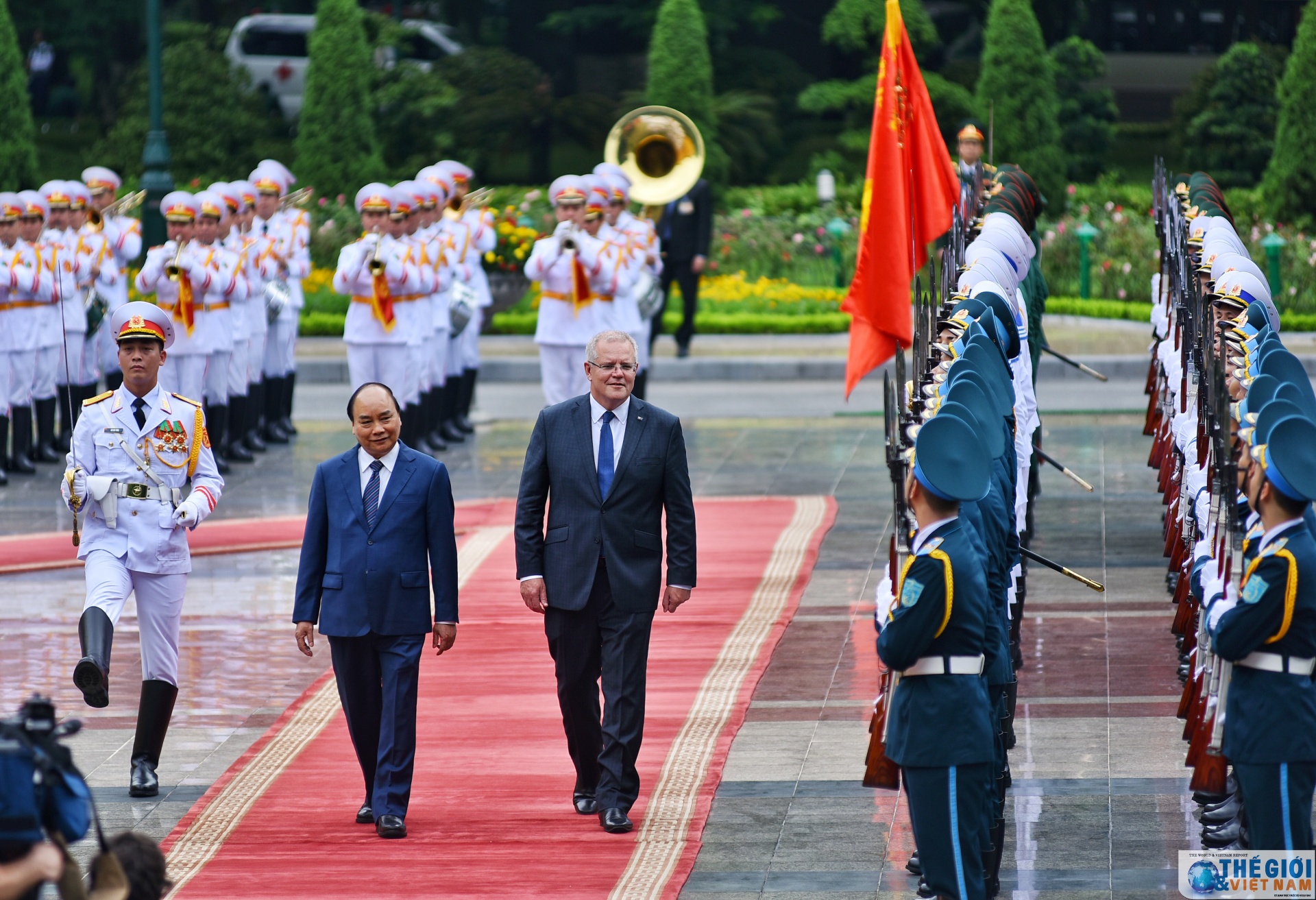 le don chinh thuc thu tuong australia tai phu chu tich