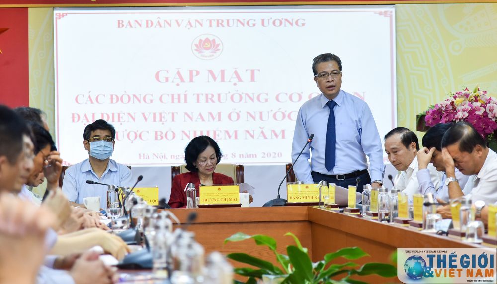 Trưởng ban Dân vận Trung ương gặp mặt các Trưởng Cơ quan đại diện Việt Nam ở nước ngoài nhiệm kỳ 2020 2023 truong ban dan van trung uong gap mat cac truong co quan dai dien viet nam o nuoc ngoai nhiem ky 2020 2023