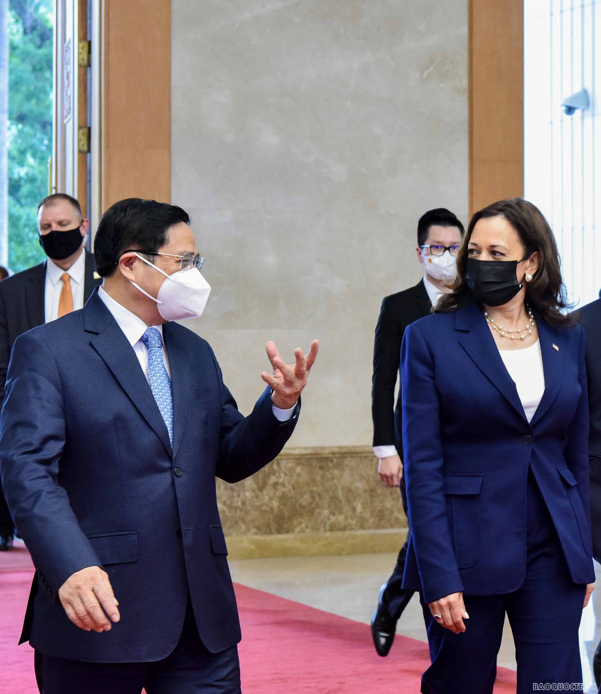 Thủ tướng Phạm Minh Chính tiếp Phó Tổng thống Mỹ Kamala Harris