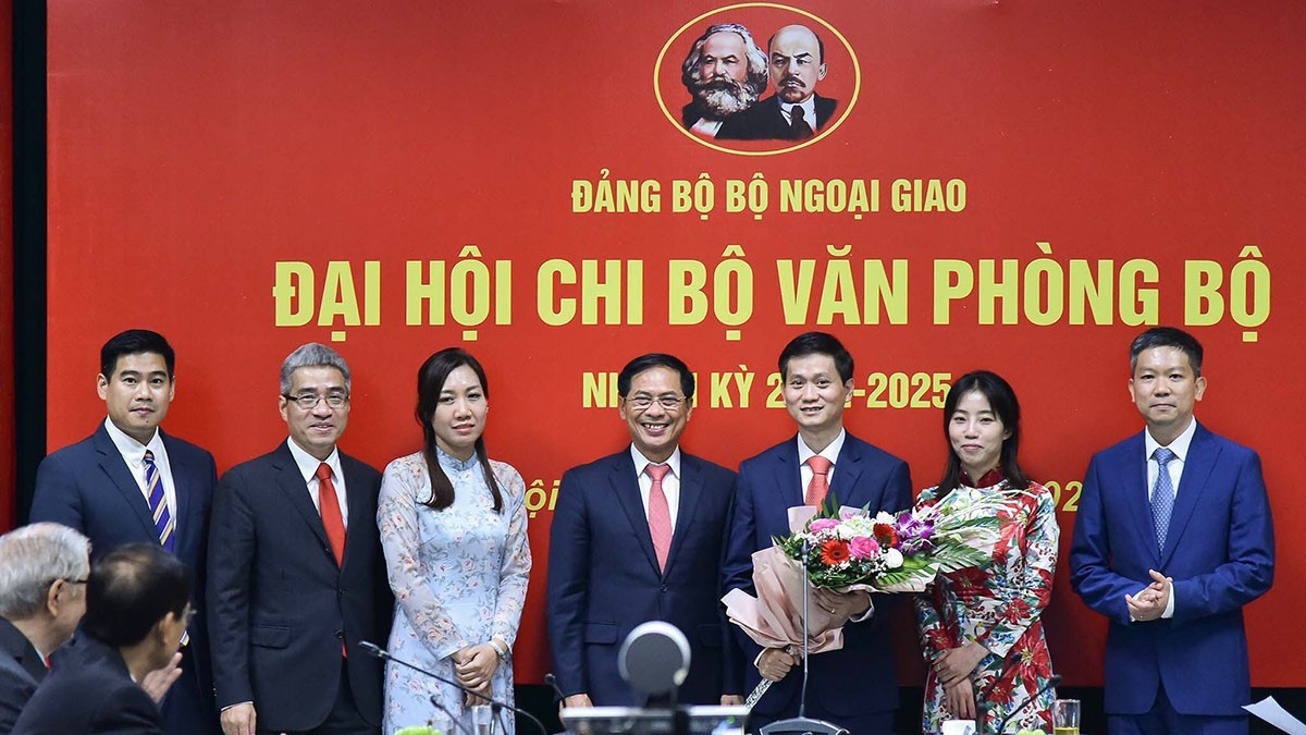 Đại hội Chi bộ Văn phòng Bộ Ngoại giao nhiệm kỳ 2022 - 2025