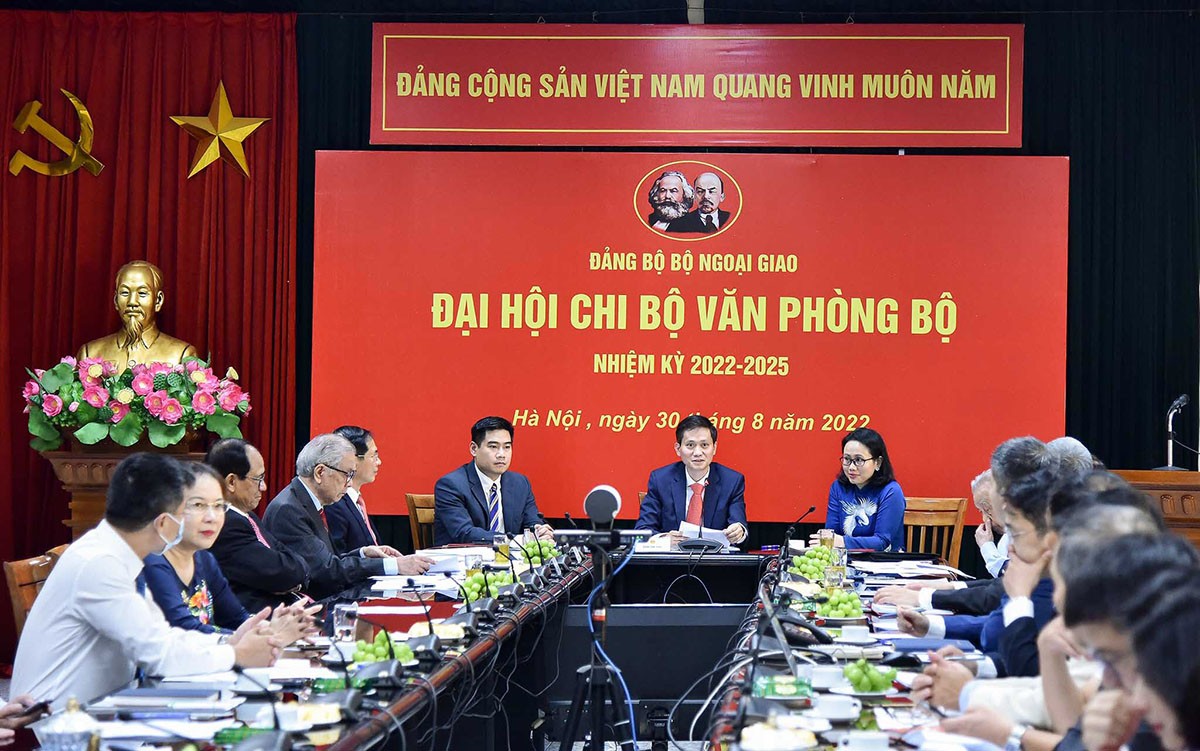 Đại hội Chi bộ Văn phòng Bộ Ngoại giao nhiệm kỳ 2022 - 2025