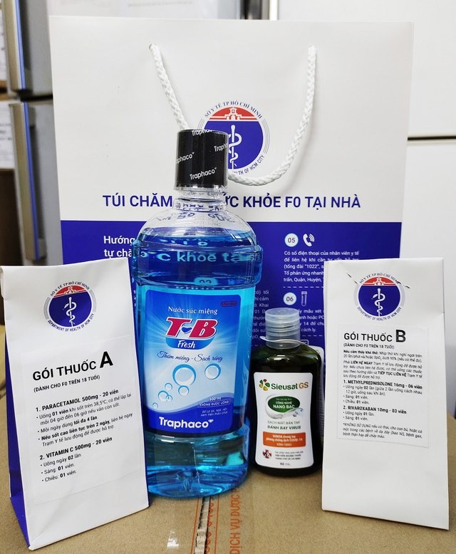 Túi thuốc an sinh cho F0 điều trị tại nhà Túi thuốc an sinh cho F0 điều trị tại nhà