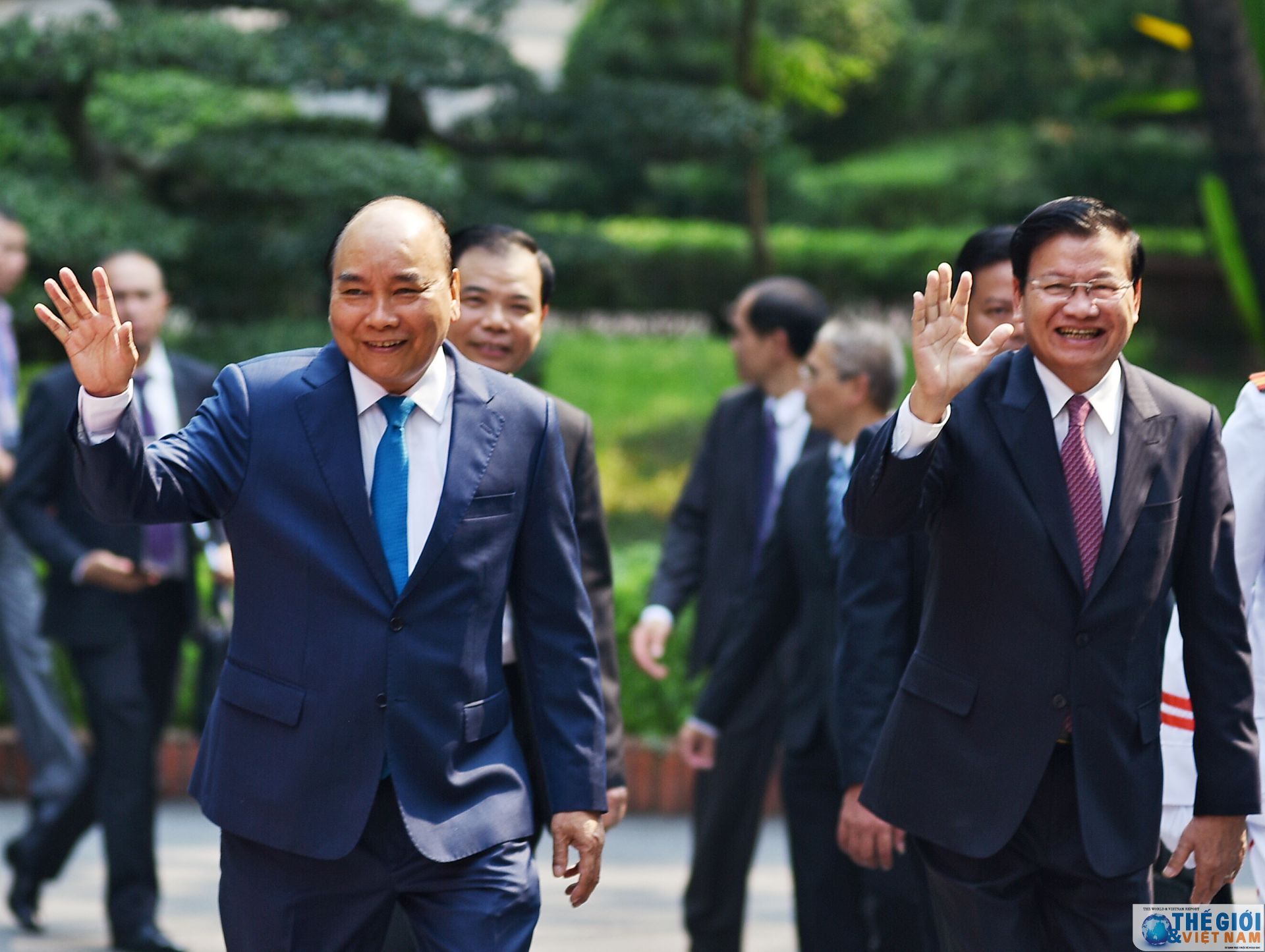 le don chinh thuc thu tuong lao thongloun sisoulith tai phu chu tich