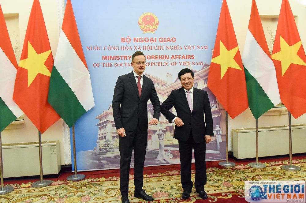 pho thu tuong pham binh minh don hoi dam voi bo truong ngoai giao va kinh te hungary szijjarto peter