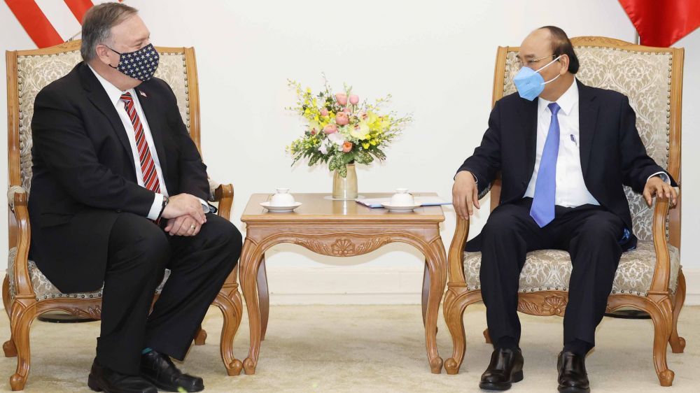 Thủ tướng Chính phủ Nguyễn Xuân Phúc tiếp Ngoại trưởng Hoa Kỳ Michael Pompeo