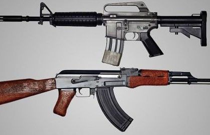 Đọ uy lực súng trường tấn công AK-47 của Nga và AR-15 của Mỹ