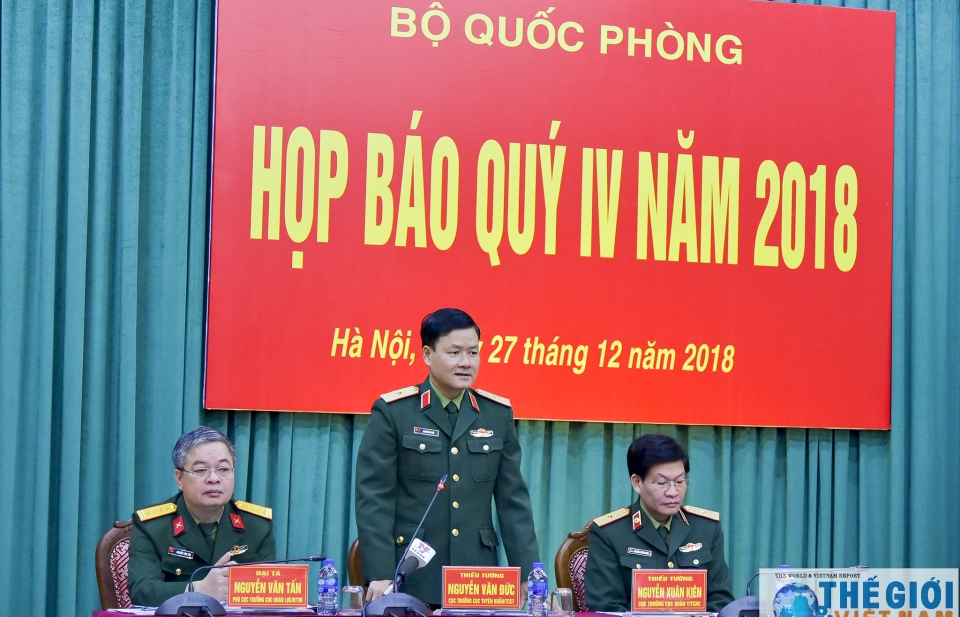 Những kết quả nổi bật của Bộ Quốc phòng trong năm 2018