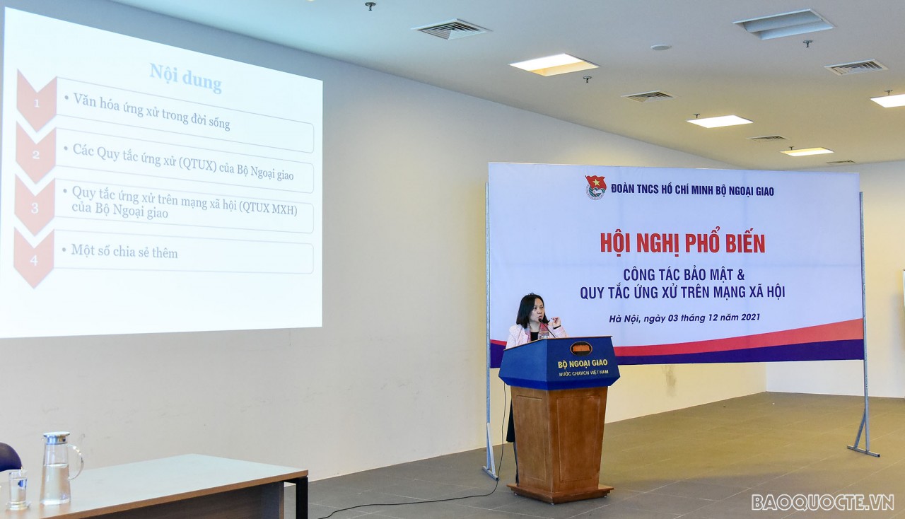 Thanh niên Ngoại giao nâng cao ý thức ứng xử trên mạng xã hội