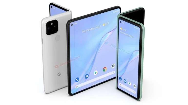 Bản dựng thiết kế của chiếc Google Pixel Fold (Ảnh: LetsGoDigital) Bản dựng thiết kế của chiếc Google Pixel Fold (Ảnh: LetsGoDigital)