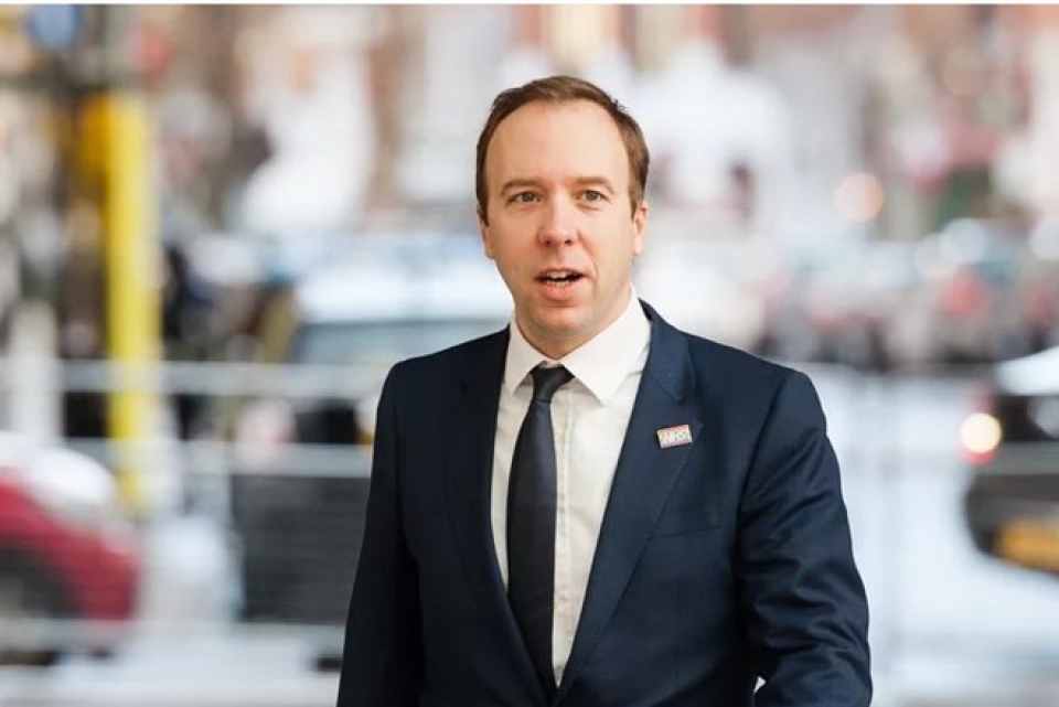 Cựu Bộ trưởng Y tế Anh Matt Hancock. (Nguồn: Getty Images)