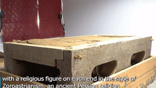 Ngôi mộ cổ 1.400 tuổi có giường đá cẩm thạch trắng, trang trí theo phong cách Phật giáo