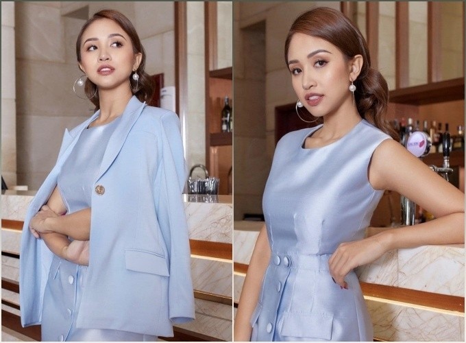 Thời trang nhẹ nhàng, bồng bềnh và thanh lịch giúp Vân ngày càng tỏa sáng