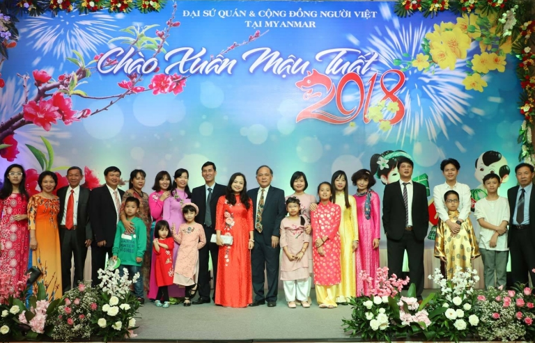 Cộng đồng người Việt tại Myanmar tưng bừng đón Xuân Mậu Tuất 2018