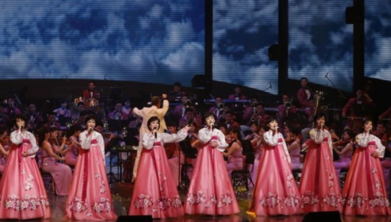 Đoàn nghệ thuật Triều Tiên trình diễn chào mừng Olympic PyeongChang