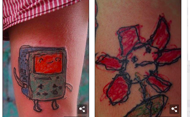 Ấn tượng với tác phẩm của 'thợ' xăm hình nhỏ tuổi nhất thế giới