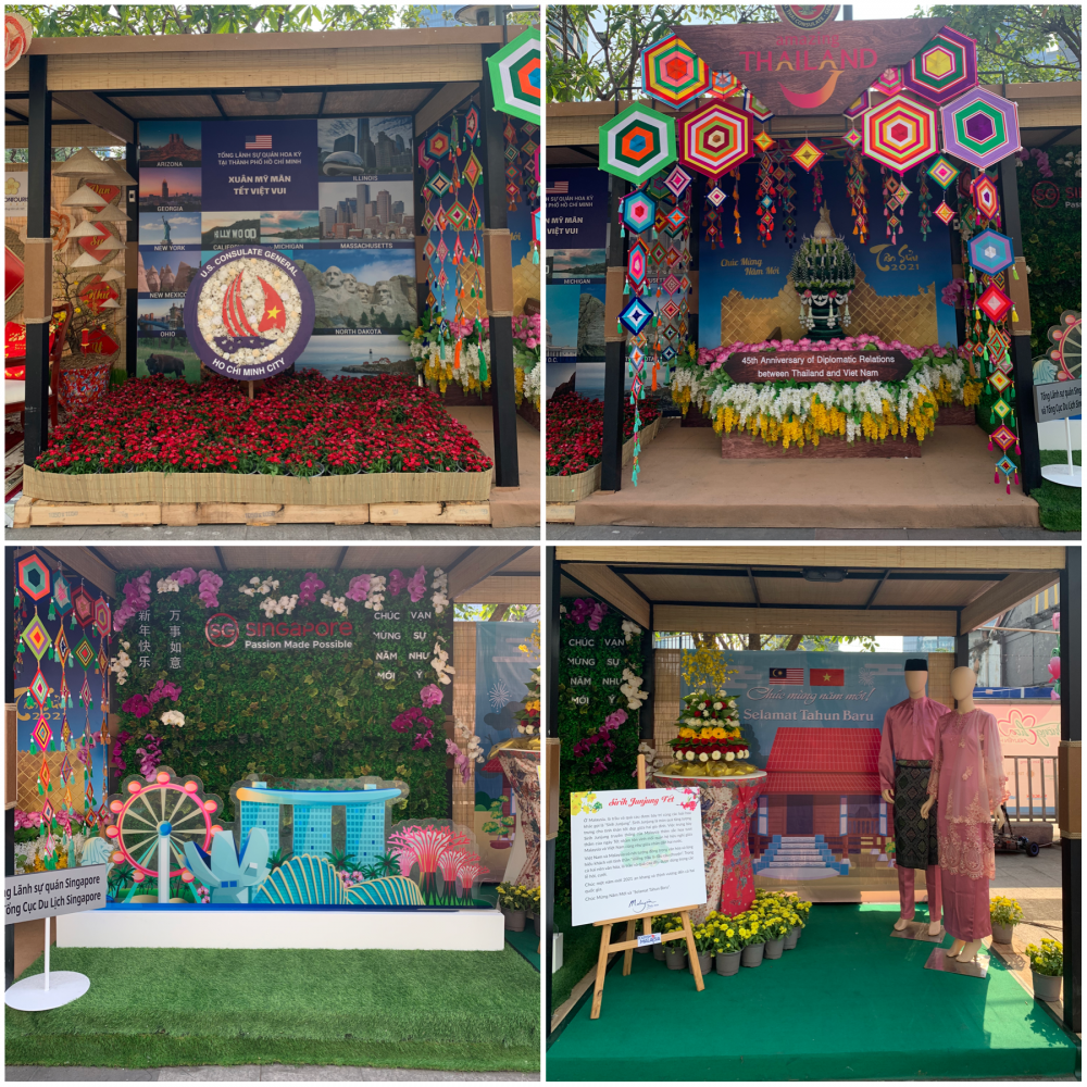 Ngoại giao văn hoá trong tình hình mới: Góc Quốc tế trên đường hoa Nguyễn Huệ năm Tân Sửu Ngoại giao văn hoá trong tình hình mới: Góc Quốc tế trên đường hoa Nguyễn Huệ năm Tân Sửu