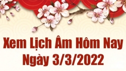 Lịch âm 3/3, xem âm lịch hôm nay Thứ Năm ngày 3/3/2022 tốt hay xấu?