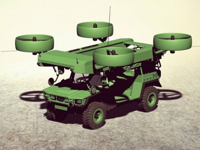 Ý tưởng xe quân sự lai máy bay của Ukraine