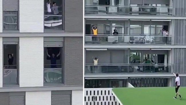 ham ho tap the duc qua ban cong cung huan luyen vien thoi dai dich covid 19