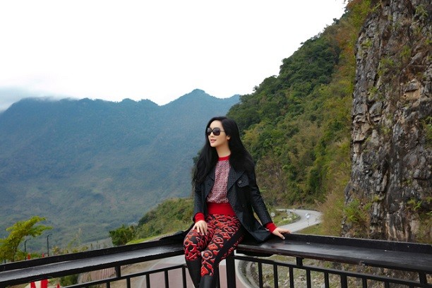 Thời trang đi du lịch trong nước của Hoa hậu Giáng My